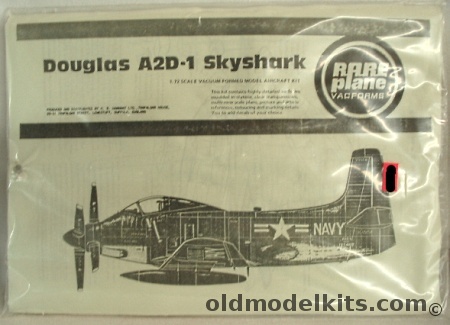 Rareplane 1/72 Douglas A2D-1 Skyshark with Metal Details plastic model kit